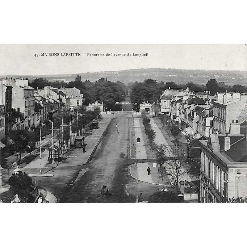 ABAO 78 - Yvelines [78] Maisons-Laffitte - Panorama de l'avenue de Longueil.
