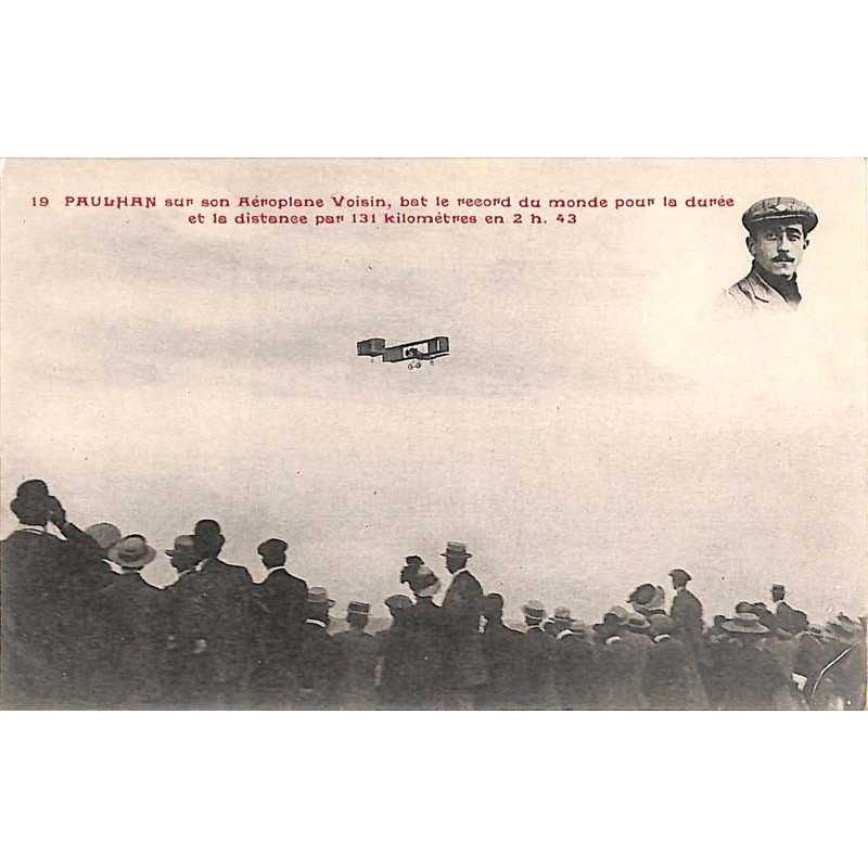 ABAO Aeronautique [Aviation] Paulhan sur son aéroplane Voisin, bat le record du monde...
