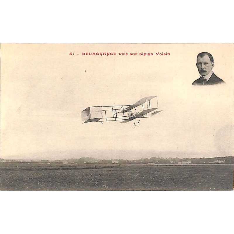 ABAO Aeronautique [Aviation] Delagrange vole sur biplan Voisin.