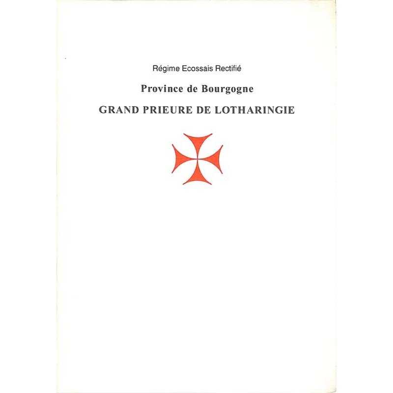ABAO Franc-Maçonnerie Grand Prieuré de Lotharingie. Ordre du jour du 15 avril 1992, zénith de Belgique.