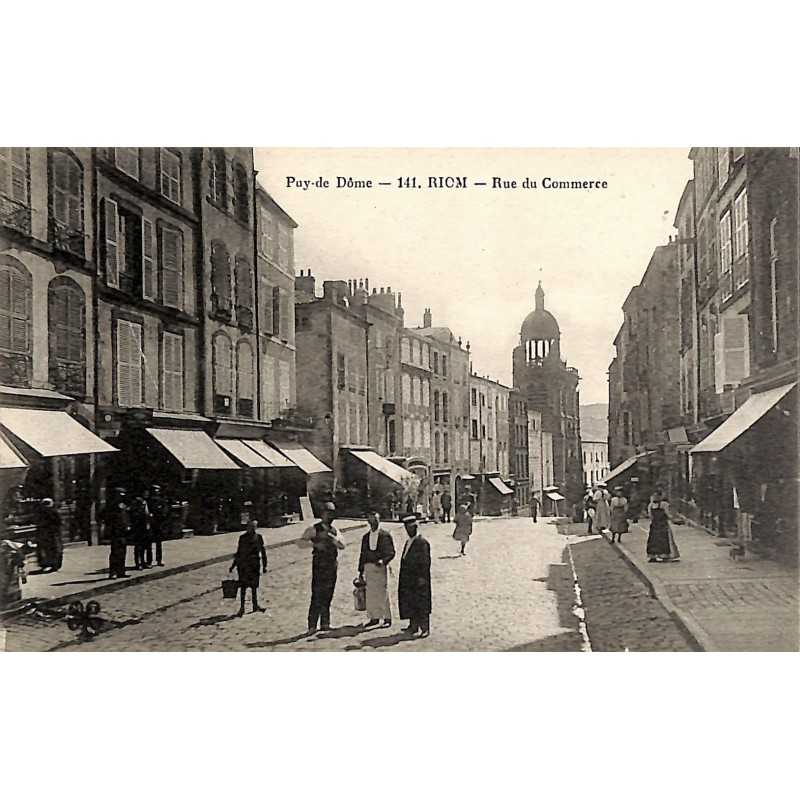 ABAO 63 - Puy-de-Dôme [63] Riom - Rue du Commerce.
