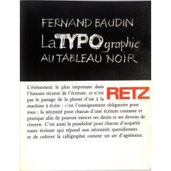 [Typographie] Baudin (Fernando) - La Typographie au tableau noir.