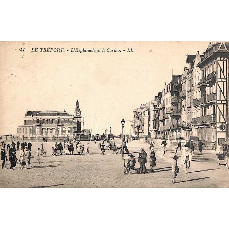 ABAO 76 - Seine Maritime [76] Le Tréport - L'Esplanade et le Casino.