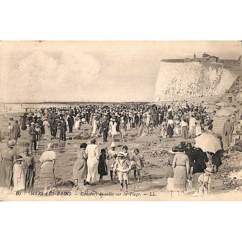 ABAO 80 - Somme [80] Mers-les-Bains - Concours de sable sur la plage.
