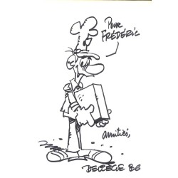 Deliège (Paul) - Dessin dédicacé.