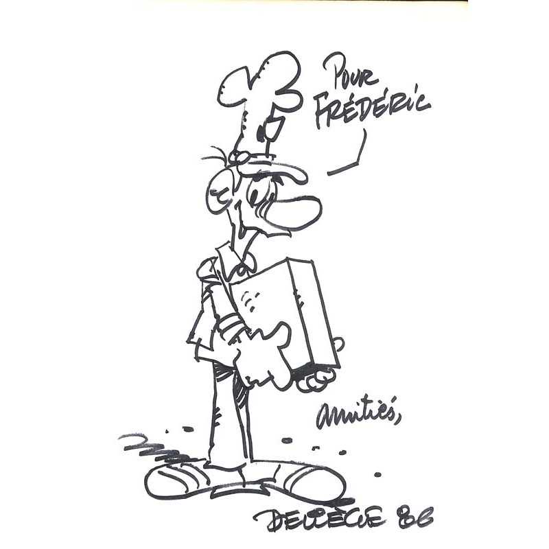 abao.be•Dédicaces•Deliège (Paul) - Dessin dédicacé.•
