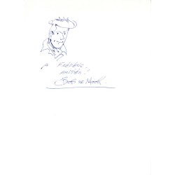 De Moor (Bob) - Dessin dédicacé.