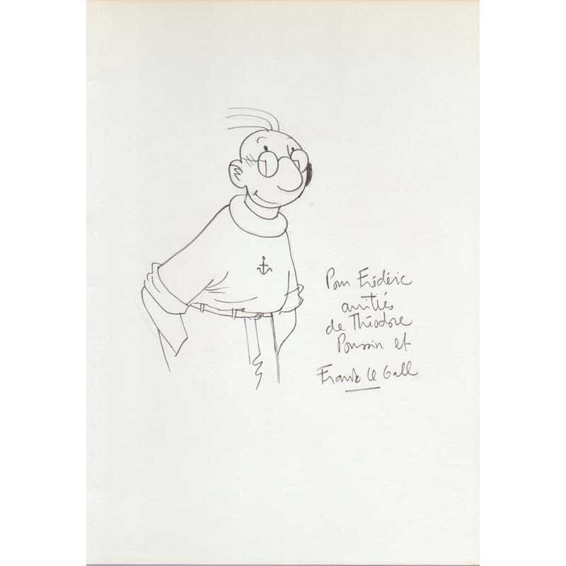 abao.be•Bandes dessinées•Le Gall (Frank) - Dessin dédicacé (Théodore Poussin).•
