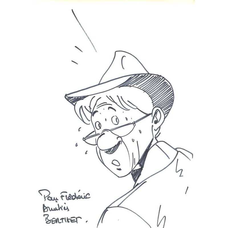 abao.be•Dédicaces•Berthet (Philippe) - Dessin dédicacé.•