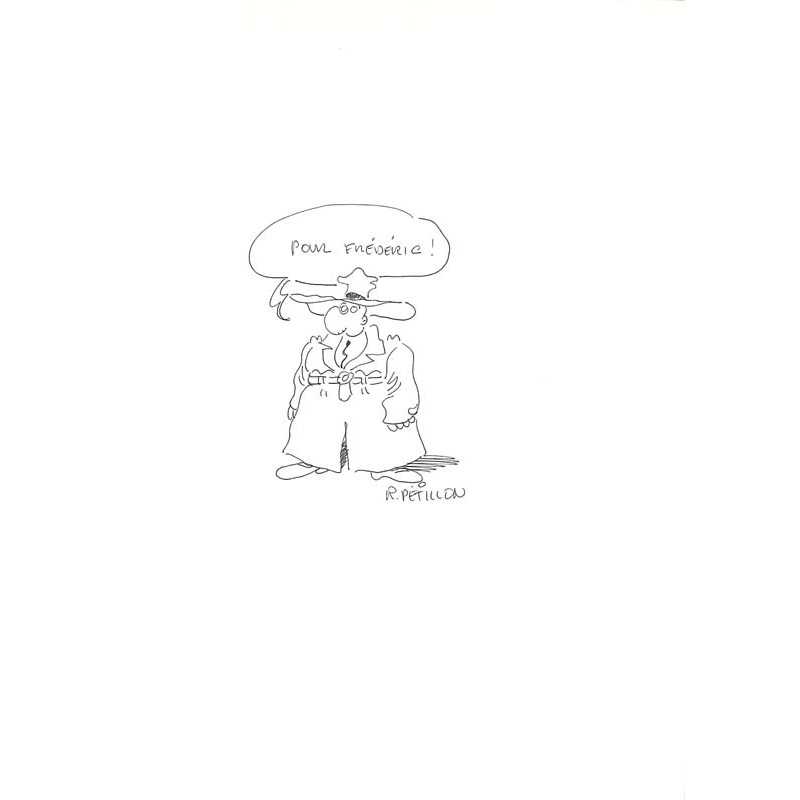 abao.be•Dédicaces•Pétillon (René) - Dessin dédicacé (Jack Palmer).•