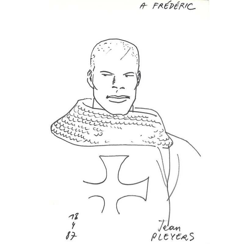abao.be•Dédicaces•Pleyers (Jean) - Dessin dédicacé.•