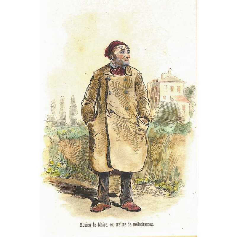 abao.be•Gravures•Gavarni (Paul) - Mosieu le Maire, ex-traître de mélodrames.•