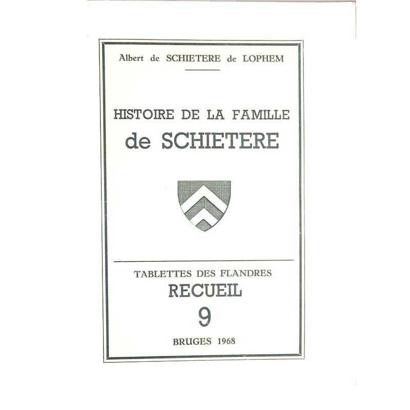 abao.be•Héraldique & noblesse•Schietere de Lophem (Albert de) - Histoire de la famille de Schietere.•