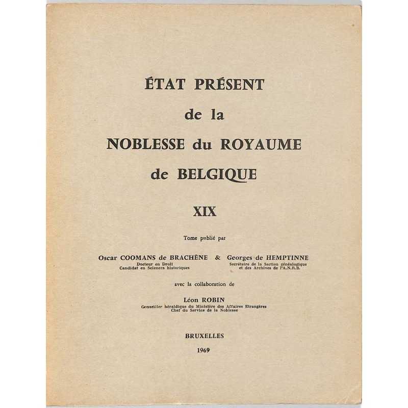 abao.be•Héraldique & noblesse•État présent de la noblesse du royaume de Belgique XIX.•