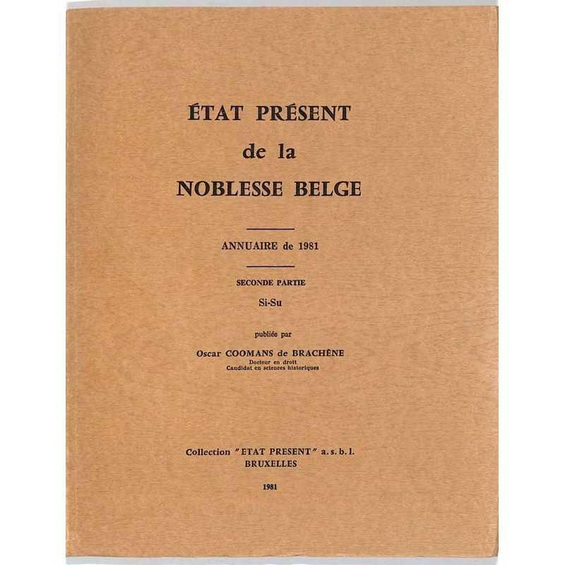 abao.be•Héraldique & noblesse•État présent de la noblesse belge. Annuaire de 1981. Seconde partie Si-Su.•