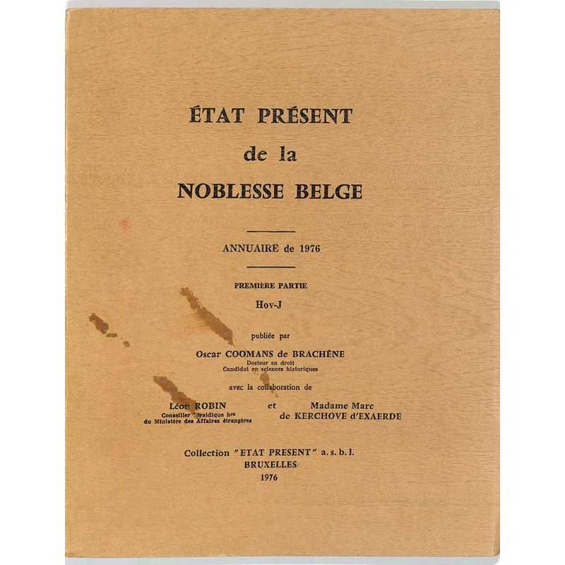 abao.be•Héraldique & noblesse•État présent de la noblesse belge. Annuaire de 1976. Première partie Hov-J.•