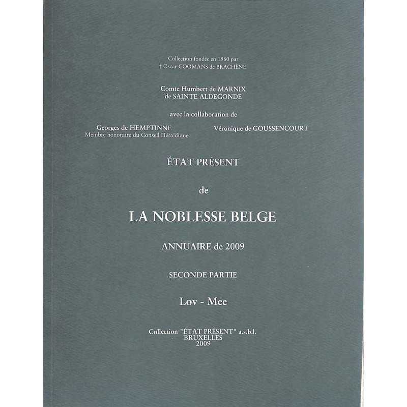 abao.be•Héraldique & noblesse•État présent de la noblesse belge. Annuaire de 2009. Seconde partie.•