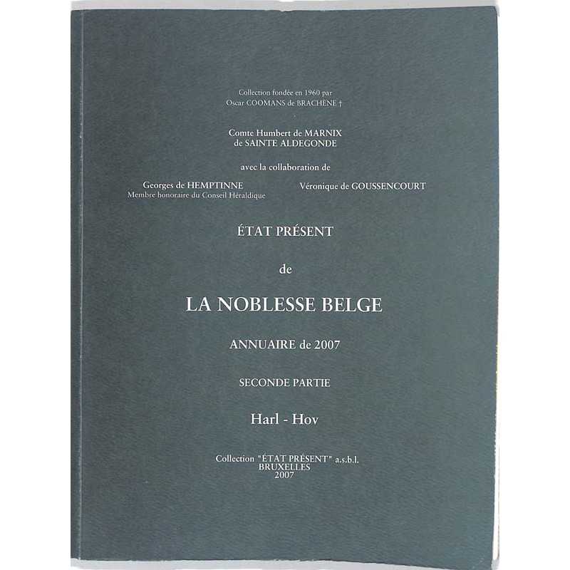 abao.be•Héraldique & noblesse•État présent de la noblesse belge. Annuaire de 2007. Seconde partie.•