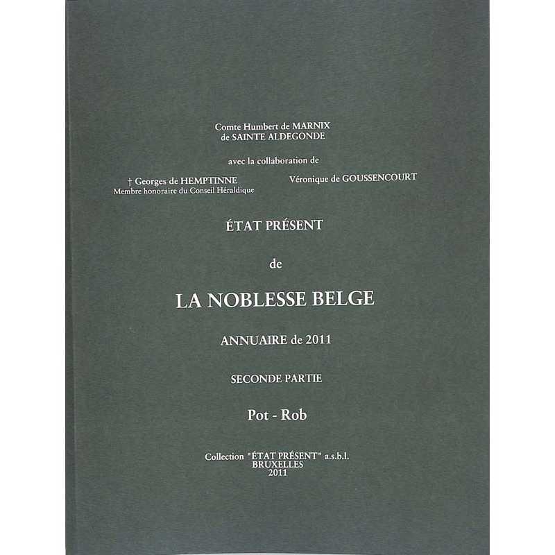abao.be•Héraldique & noblesse•État présent de la noblesse belge. Annuaire de 2011. Seconde partie.•