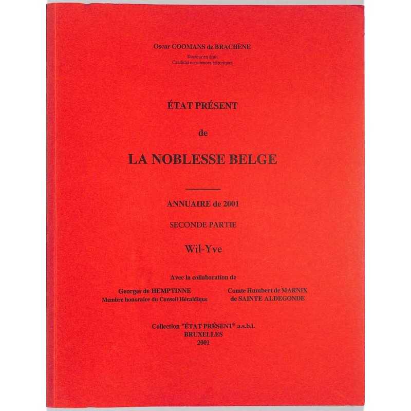 abao.be•Héraldique & noblesse•État présent de la noblesse belge. Annuaire de 2001. Seconde partie.•