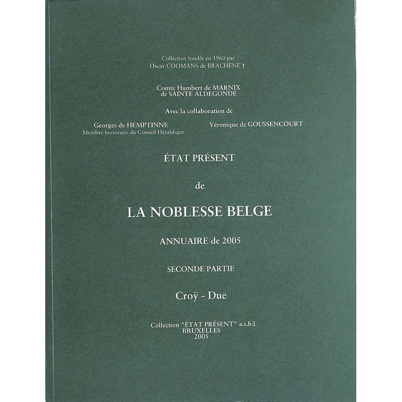 abao.be•Héraldique & noblesse•État présent de la noblesse belge. Annuaire de 2005. Seconde partie.•