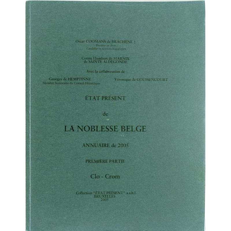 abao.be•Héraldique & noblesse•État présent de la noblesse belge. Annuaire de 2005. Première partie.•