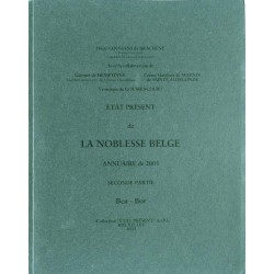 État présent de la noblesse belge. Annuaire de 2003. Seconde partie.