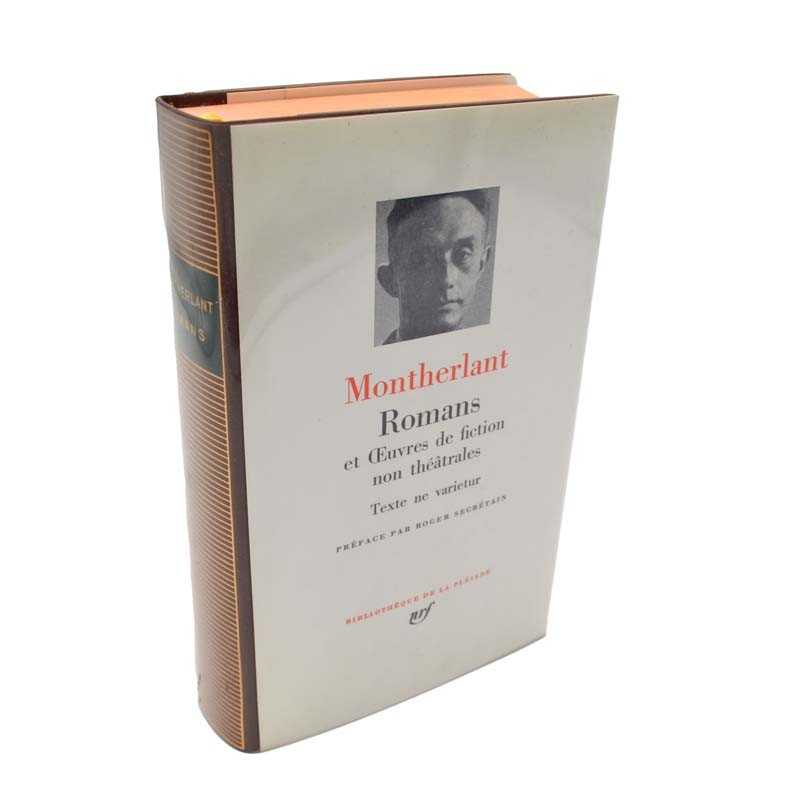 abao.be•La Pléiade•Montherlant (Henry de) - Romans et œuvres de fiction non théâtrales.•