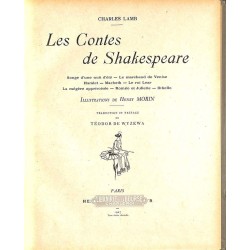 ABAO 1900- LAMB, Charles.- CONTES DE SHAKESPEARE.