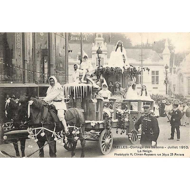 ABAO Bruxelles Ixelles - Cortège des saisons. Juillet 1910. La Neige.