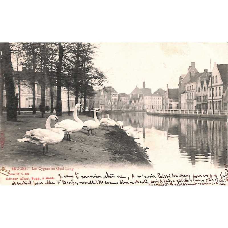 ABAO Flandre occidentale Bruges - Les Cygnes au Quai Long.