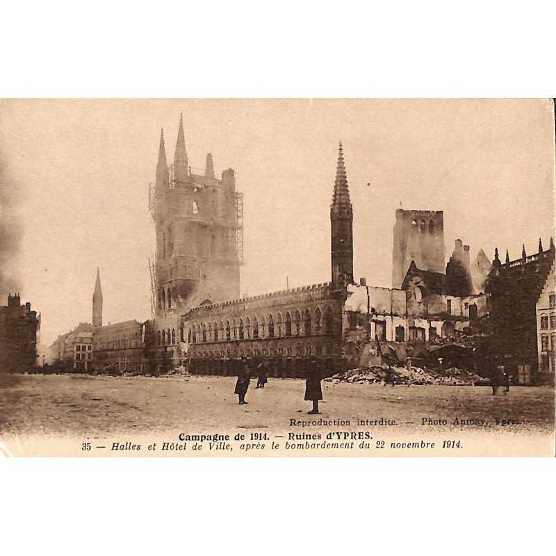 ABAO Flandre occidentale Ieper / Ypres - Campagne de 1914. Ruines d'Ypres.