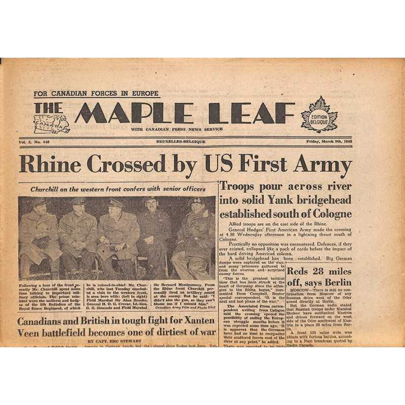 ABAO Journaux et périodiques The Maple Leaf. 1945/03/09. Vol.2 N°148.