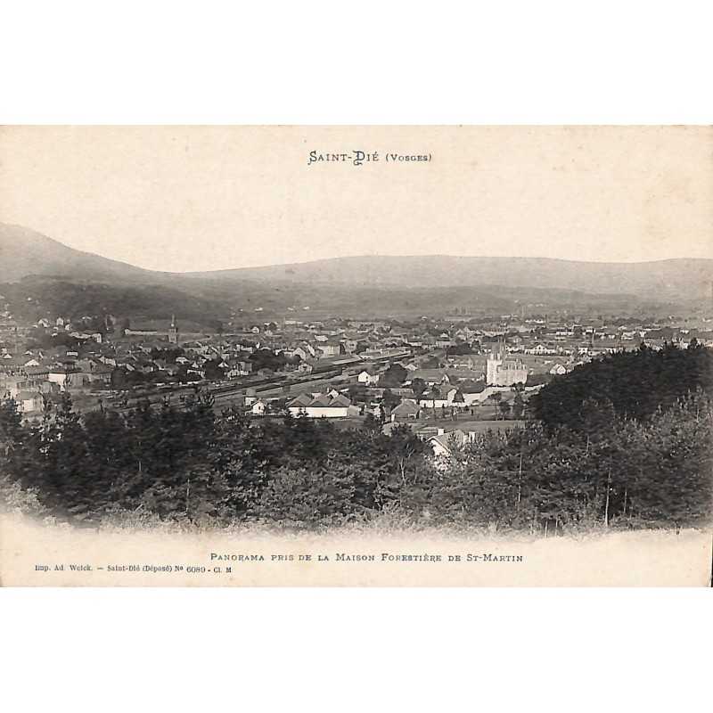 ABAO 88 - Vosges [88] Saint-Dié - Panorama pris de la Maison Forestière de St-Martin.