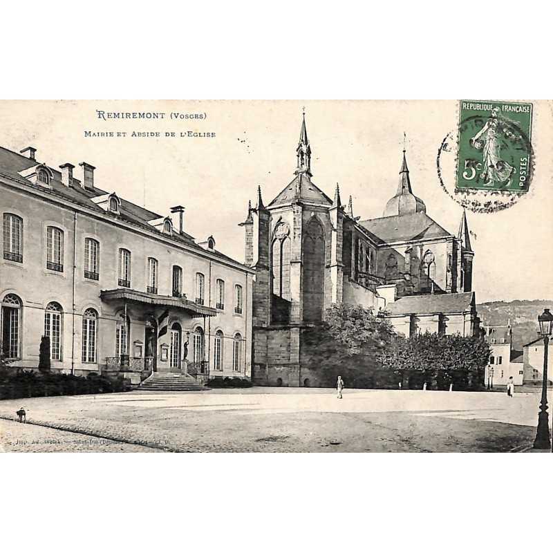 ABAO 88 - Vosges [88] Remiremont - Mairie et Abside de l'Eglise.