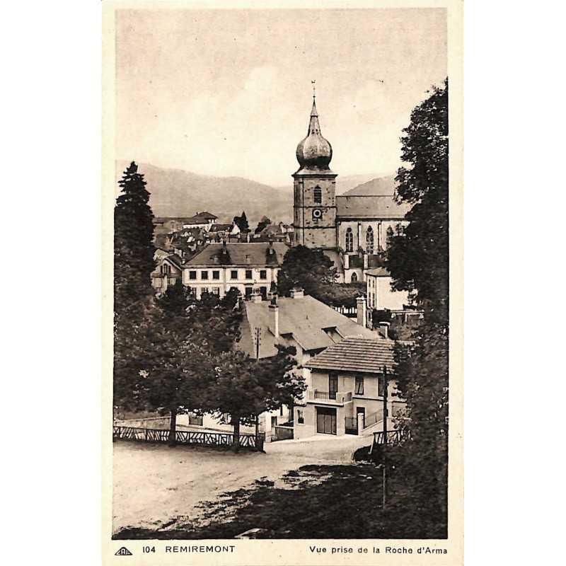 ABAO 88 - Vosges [88] Remiremont - Vue prise de la Roche d'Arma.