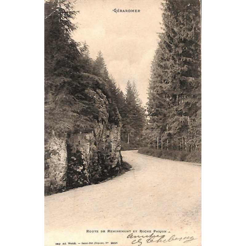 ABAO 88 - Vosges [88] Gérardmer - Route de Remiremeont et Roche Paxion.
