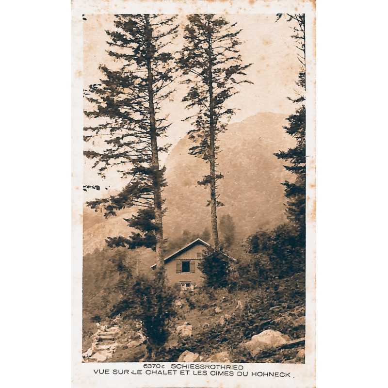 ABAO 88 - Vosges [88] Schiessrothried - Vue sur le chalet et les cimes du Hohneck.