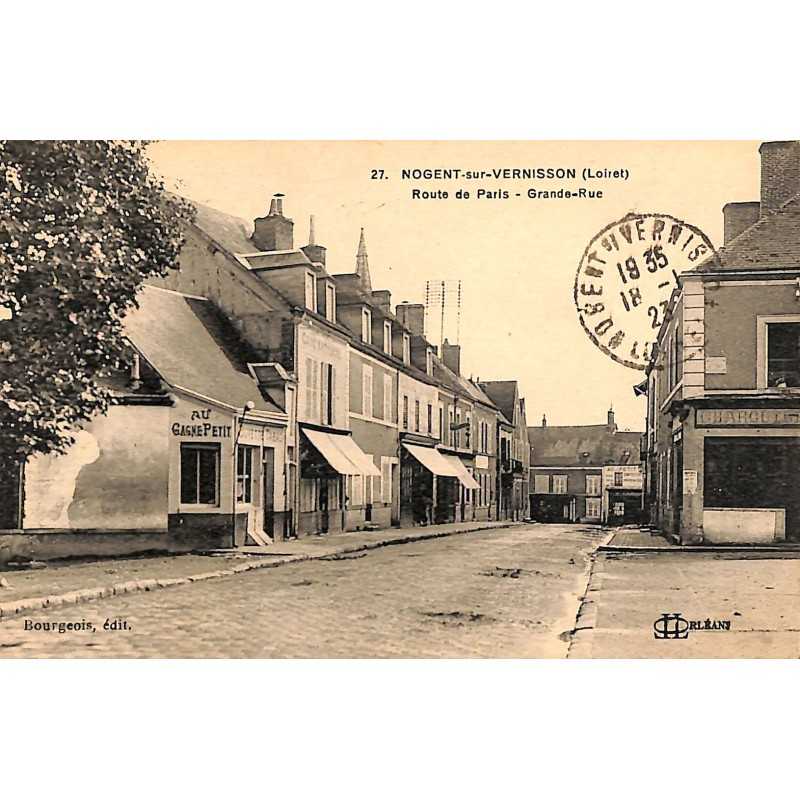 ABAO 45 - Loiret [45] Nogent-sur-Vernisson - Route de Paris. Grande-Rue.