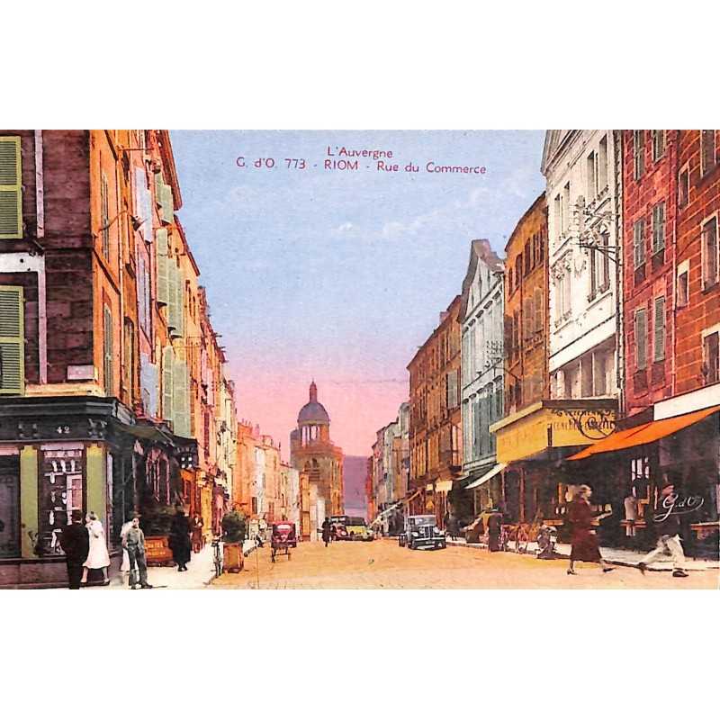 ABAO 63 - Puy-de-Dôme [63] Riom - Rue du Commerce.
