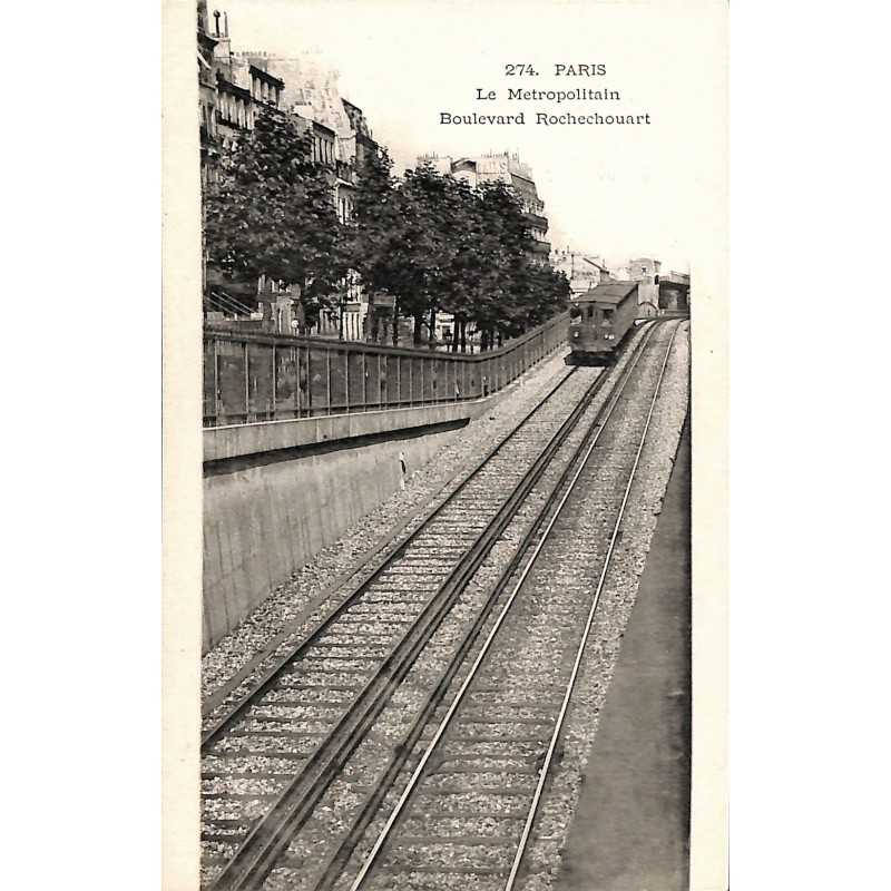 ABAO 75 - Paris [75] Paris - Le Metropolitain. Boulevard Rochechouart.