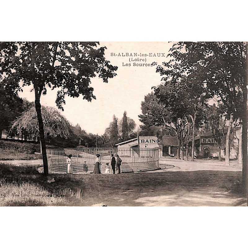 ABAO 42 - Loire [42] Saint-Alban-les-Eaux - Les Sources.