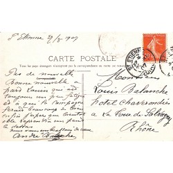 ABAO 42 - Loire [42] Saint-Etienne - Place Marengo, le Kiosque et la Préfecture.