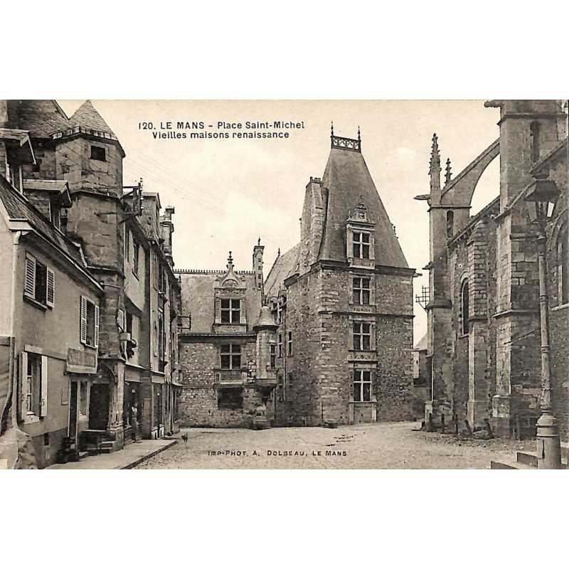 ABAO 72 - Sarthe [72] Le Mans - Place Saint-Michel. Vieilles maisons renaissance.