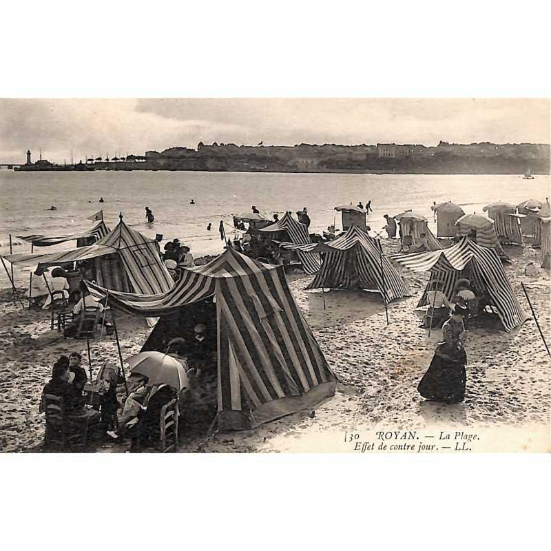 ABAO 17 - Charente-Maritime [17] Royan - La Plage. Effet de contre jour.