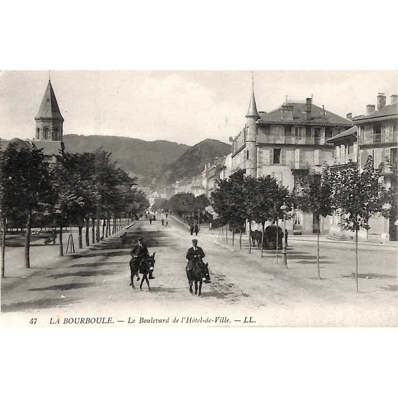 ABAO 63 - Puy-de-Dôme [63] La Bourboule - Le Boulevard de l'Hôtel de Ville.