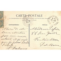 ABAO 77 - Seine-et-Marne [77] Champagne-sur-Seine - La rue des Ecoles.