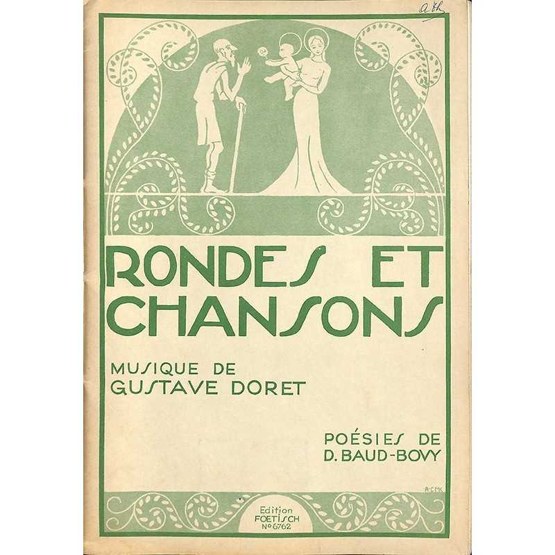ABAO Partitions DORET, Gustave.- RONDES ET CHANSONS.