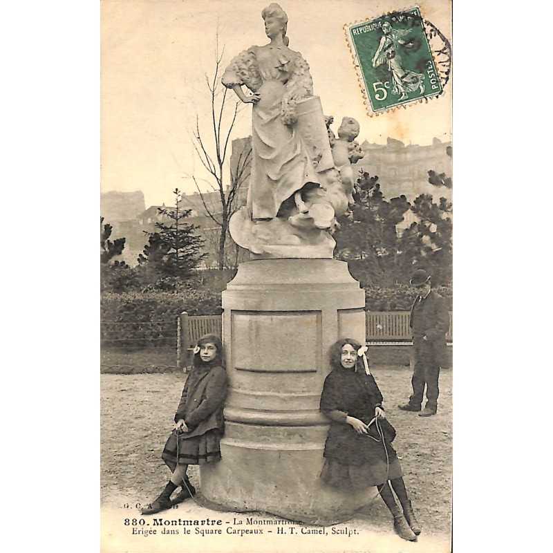 ABAO 75 - Paris [75] Paris - Montmartre. La Montmartroise. Erigée dans le Square Carpeaux.