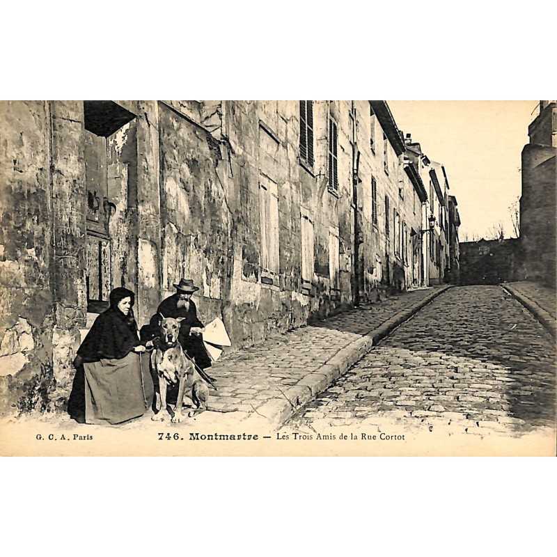 ABAO 75 - Paris [75] Paris - Montmartre. Les Trois Amis de la Rue Cortot.